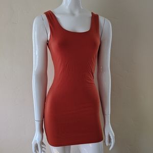 Fashion Nova Orange rust tank mini dress